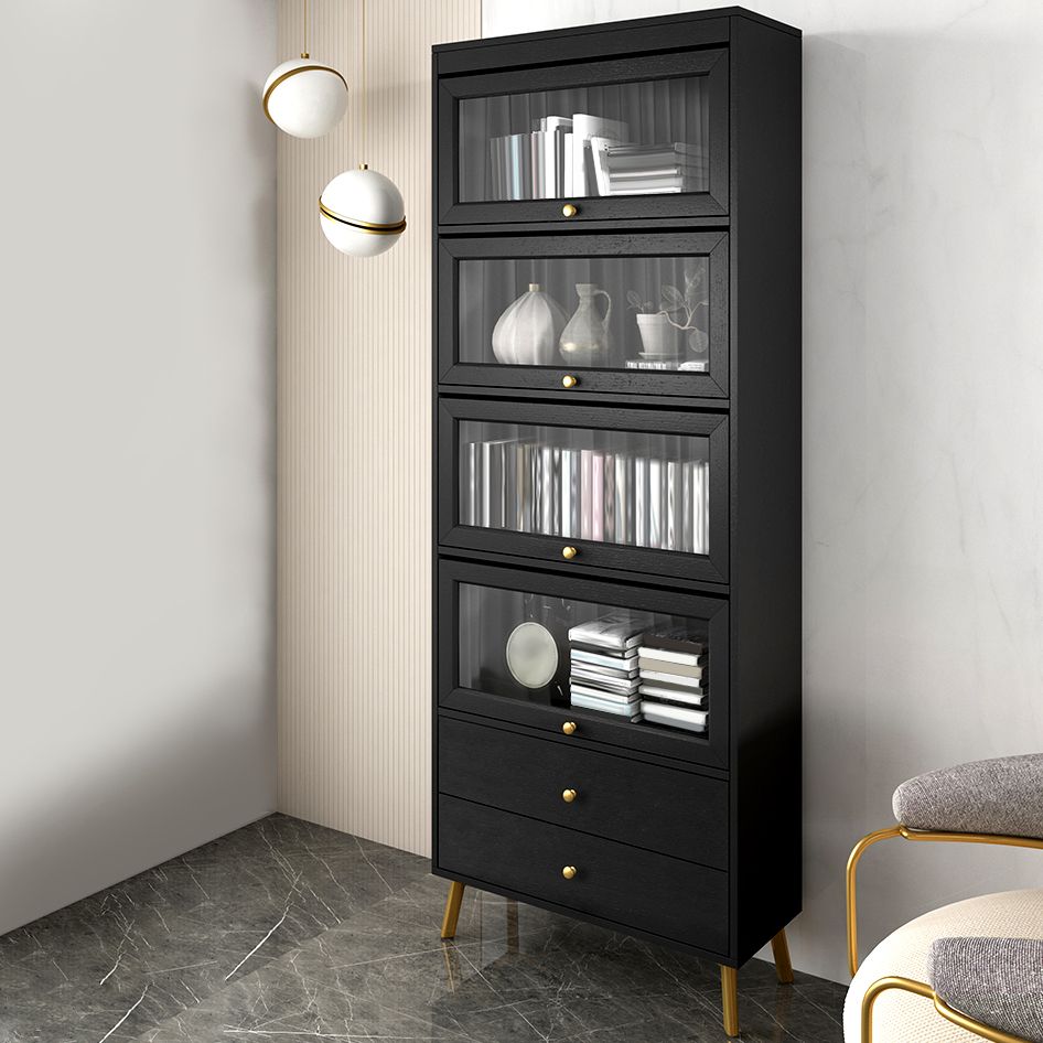 Modern Style Bookcase Standard Closed Back Wooden Bookshelf with Doors Clearhalo 'Bookcases' 'furn' 'furn_bookcases' 'Furniture' 'Office Furniture' 1200x1200_194c6a76-f8b1-47b8-b591-a06e10209d9e