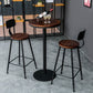 Industrial 1/3/5 Pieces Bar Table Set Round Pine Wood Counter Table with High Stools Clearhalo 'Bar Furniture' 'furn' 'furn_home_bar_bar_sets' 'Furniture' 'Home Bars & Bar Sets' 'home_bar_bar_sets' 'Kitchen & Dining Furniture' 1200x1200_194d023c-55b7-40a8-83b9-5c61ef79b7e1