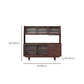 Porte di vetro contemporanea pranzo Hutch Pine Hutch a buffet