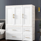 Contemporary White Storage Cabinet Bedroom Plastic Cabinet with Drawers Clearhalo 'Armoires & Wardrobes' 'armoires_wardrobes' 'Bedroom Furniture' 'furn' 'furn_armoires_wardrobes' 'Furniture' 1200x1200_1950d993-cede-41a9-965e-a5da66d48200