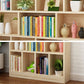 Natural Pine Wood Standard Bookshelf Modern Closed Back Bookcase for Classroom Clearhalo 'Bookcases' 'furn' 'furn_bookcases' 'Furniture' 'furniture_bookcases' 'Office Furniture' 1200x1200_1955f6d9-2025-4a54-a6a1-538390ffd845