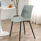Nordic Solid Back Side Chair Plastic Indoor Arm Chair with Metal Base for Restaurant Clearhalo 'Dining Chairs' 'Dining Tables & Seating' 'dining_chair' 'furn' 'furn_dining_chair' 'Furniture' 'Kitchen & Dining Furniture' 1200x1200_19570df4-c9ed-47f9-8199-3f6940de5c62