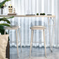 Modern 1/3 Pieces Bar Table Set Rectangle Wood Counter Table with High Stools for Balcony Clearhalo 'Bar Furniture' 'furn' 'furn_home_bar_bar_sets' 'Furniture' 'Home Bars & Bar Sets' 'home_bar_bar_sets' 'Kitchen & Dining Furniture' 1200x1200_195917b4-5f2b-4be0-9b9e-834b3628a2a9
