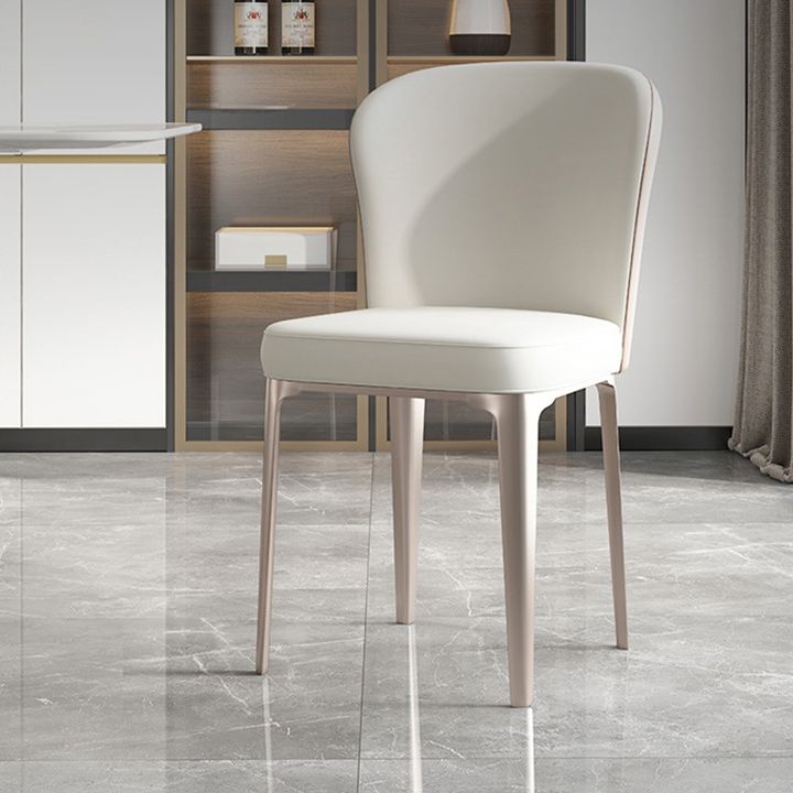 Glamourösster Set mit weißen Stühlen 1/4/5/7 Stücke glänzender weißer Esstisch Set