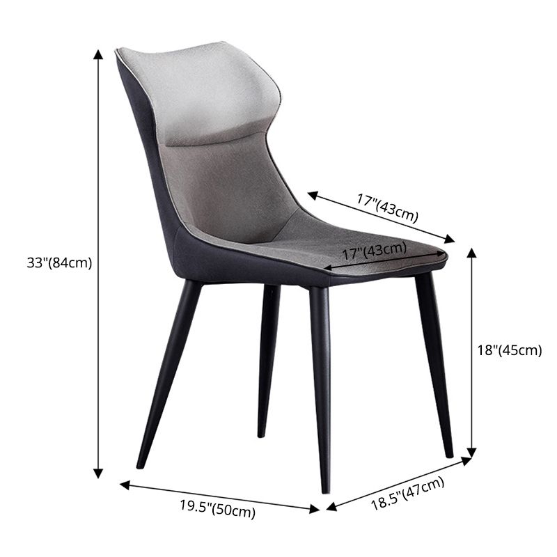 Modern Style Kitchen Dining Side Chair Polyurethane Dining Chair with Carbon Steel Legs Clearhalo ' kitchen&dining_furn' 'Dining Chairs' 'Dining Tables & Seating' 'dining_chair' 'furn' 'furn_dining_chair' 'Furniture' 'furniture_dining_chair' 'Kitchen & Dining Furniture' 'kitchen' 1200x1200_195b5386-0eb9-4996-ae53-ffd78f7f60cd
