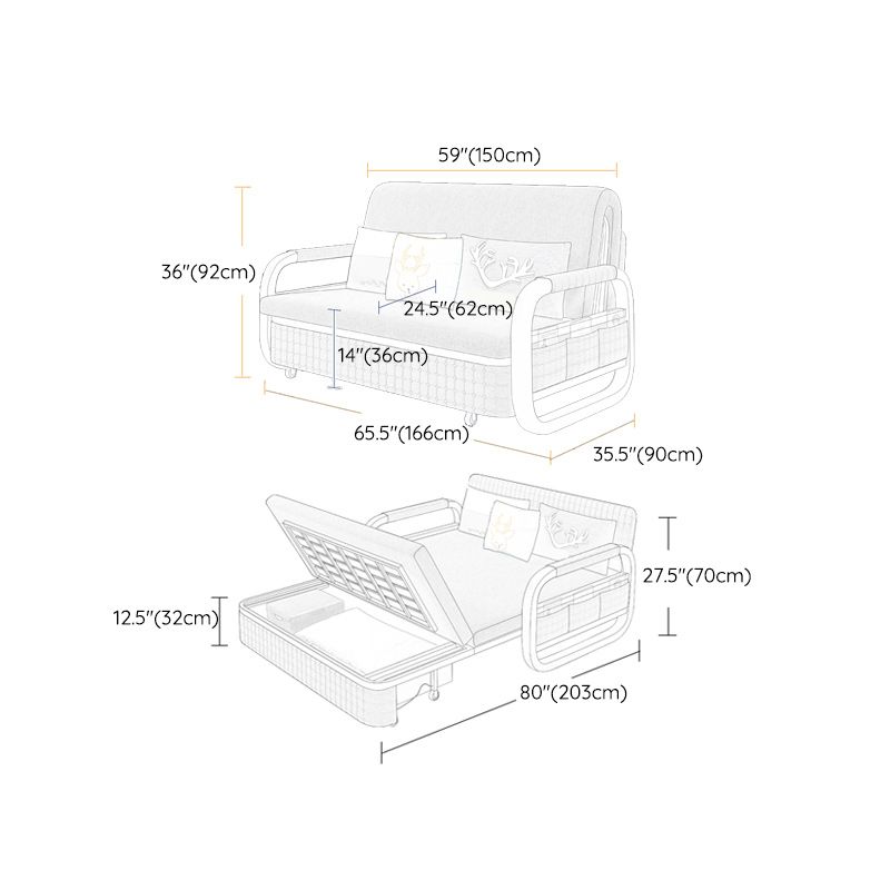 Cuscino incluso divano divano rotondo di bordo rotondo.