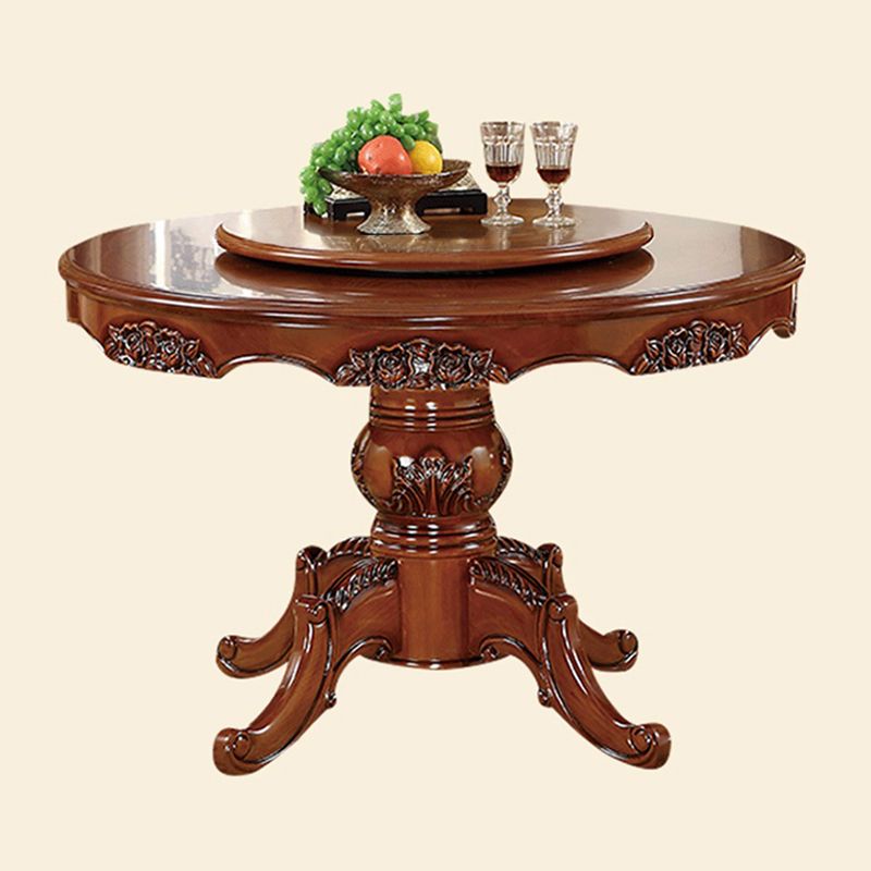 51.18'' Vitoria Round Shape Table Kitchen Dining Table with Pedestal Base Clearhalo ' dining_table' 'Dining Tables & Seating' 'Dining Tables' 'furn' 'furn_dining_table' 'Furniture' 'furniture_dining_table' 'Kitchen & Dining Furniture' 'kitchen&dining_furn' 'kitchen' 'kitchen_dining_table' 1200x1200_195d0c42-0a05-43c9-88c8-9ada52d99341