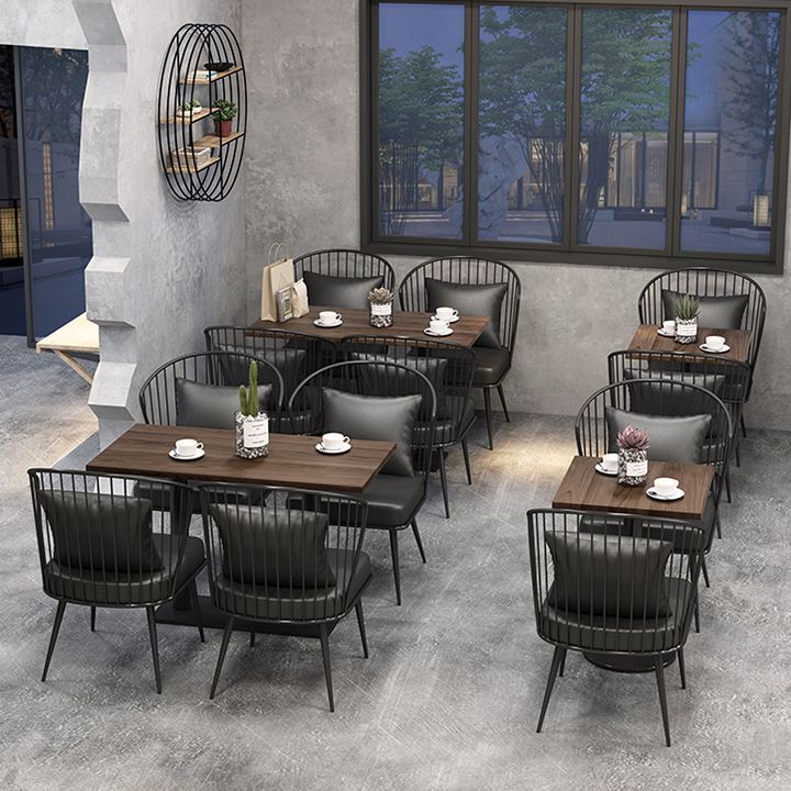 Industrial Brown Dinner Room Kitchen Table Solid Wood Top Table with Metal Base for Dining Room Clearhalo ' dining_table' 'Dining Tables & Seating' 'Dining Tables' 'furn' 'furn_dining_table' 'Furniture' 'furniture_dining_table' 'Kitchen & Dining Furniture' 'kitchen&dining_furn' 'kitchen' 'kitchen_dining_table' 1200x1200_195dc495-cf68-4a34-8ac1-34eb6e51e4a4