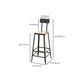 Industrial Bar Table Set  1/5/9 Pieces Rectangle Wood Counter Table with Stools for Bar