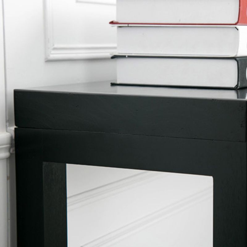 Table de console de bois massif rectangle table d'accent en bois de pin pour hall