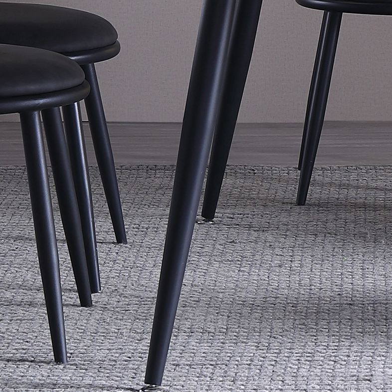 Set da pranzo moderno rettangolare in pietra sinterizzata Set da pranzo da 1/5/6/7 pezzi