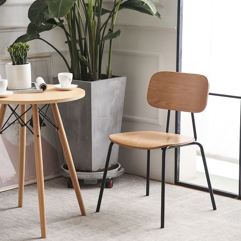 Metal Industrial Style Dining Side Chair Indoor Open Back Dining Side Chair Clearhalo ' kitchen&dining_furn' 'Dining Chairs' 'Dining Tables & Seating' 'dining_chair' 'furn' 'furn_dining_chair' 'Furniture' 'furniture_dining_chair' 'Kitchen & Dining Furniture' 'kitchen' 1200x1200_196098e7-8ca7-43b4-8eae-6a042d96ecdc