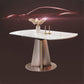 Sintered Stone Dining Table Drop-Leaf Round Dinner Table for Dining Room Clearhalo 'Dining Tables & Seating' 'Dining Tables' 'dining_table' 'furn' 'furn_dining_table' 'Furniture' 'Kitchen & Dining Furniture' 1200x1200_1960a142-936f-4138-beb1-5ad9926d7530