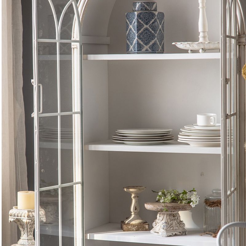 Traditional Display Stand Solid Wood Glass Doors Hutch Cabinet for Bedroom Clearhalo 'Display & China Cabinets' 'display_china_cabinets' 'furn' 'furn_display_china_cabinets' 'Furniture' 'Kitchen & Dining Furniture' 1200x1200_1960b36e-8ccd-47fc-9f6d-78e7b987723f