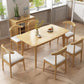Solid Wood Dining Table Rectangle Modern Dining Table for Dining Room
