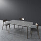 Mid-Century Modern Dining Table Rectangle Stone Top Dining Table with 4 Legs Clearhalo 'Dining Tables & Seating' 'Dining Tables' 'dining_table' 'furn' 'furn_dining_table' 'Furniture' 'Kitchen & Dining Furniture' 1200x1200_19640aa1-8c2b-469f-afec-678aa95aecd5