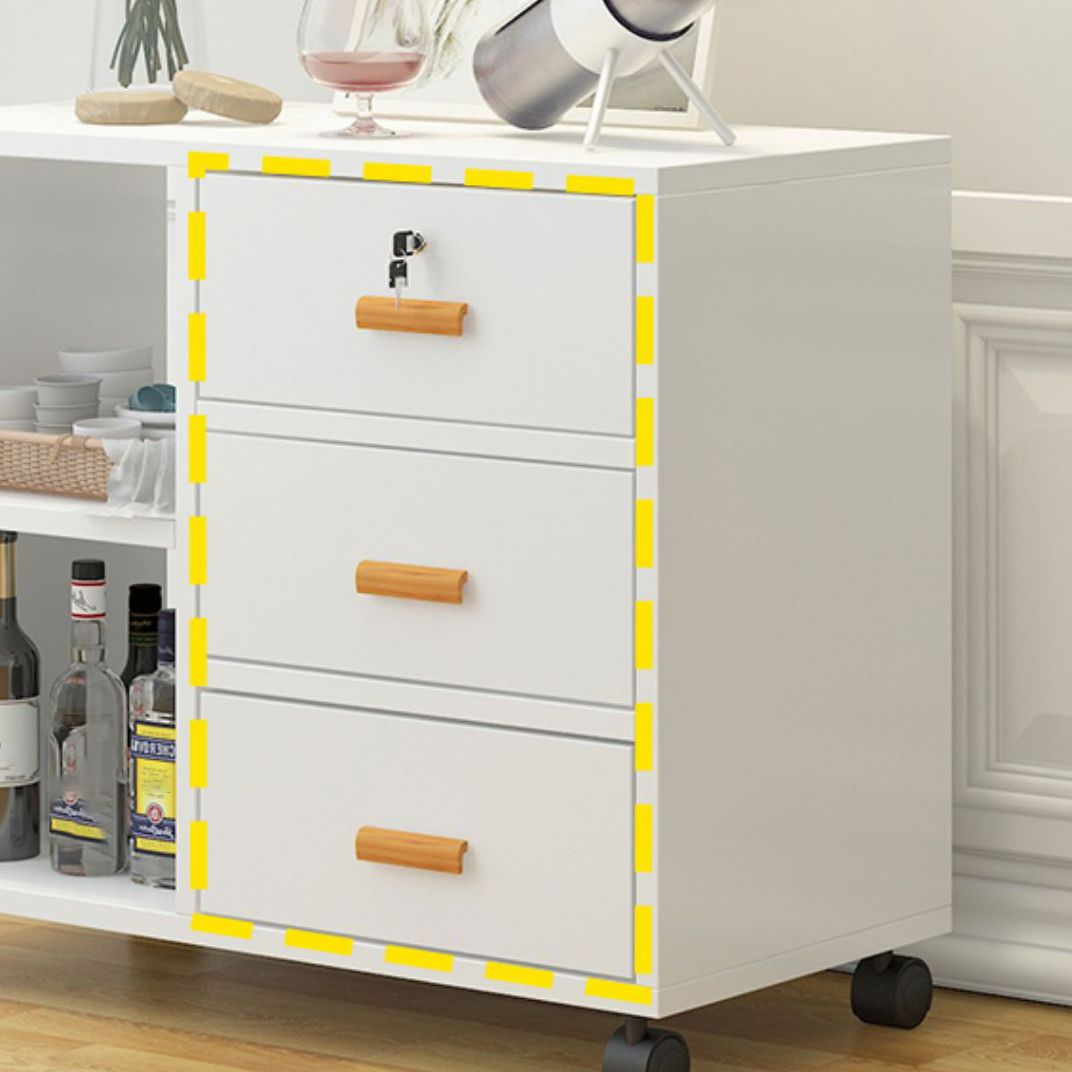 Living Room Simple Buffet Server Artificial Wood Frame Kitchen Server Clearhalo 'buffet_sideboard' 'Buffets & Sideboards' 'Furniture' 'furniture_buffet_sideboard' 'Kitchen & Dining Furniture' 1200x1200_1965a8cb-eebc-4f93-9b19-28c33f8fc0d4