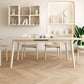 White Rectangle Dining Room Table Modern Dinner Room Kitchen Table Clearhalo 'Dining Tables & Seating' 'Dining Tables' 'dining_table' 'furn' 'furn_dining_table' 'Furniture' 'Kitchen & Dining Furniture' 1200x1200_1965cf6c-1a65-440a-b556-c80b246cc69e