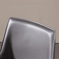 Contemporary Metal Dining Room Chair Arm Leather Side Chair for Dining Room
