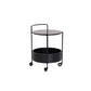 Round Ceramics Top Side Table 24.8" Tall Iron Base End Table with Shelf Clearhalo 'Coffee & Accent Tables' 'End & Side Tables' 'end_side_tables' 'furn' 'furn_end_side_tables' 'Furniture' 'Living Room Furniture' 1200x1200_19681611-6cef-4176-875e-ba6287f3b314