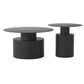 Round Iron Coffee Table Mid-Century Pedestal 2 Pieces Cocktail Table Set Clearhalo 'Coffee & Accent Tables' 'Coffee Tables' 'coffee_tables' 'furn' 'furn_coffee_tables' 'Furniture' 'Living Room Furniture' 1200x1200_196929f9-0803-4fe3-be1d-752d33bbe065