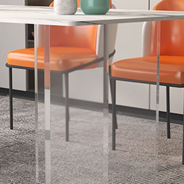 Modern Stone Top Dining Table Set 1/2/5 Pieces Dinette Set for Kitchen Clearhalo 'Dining Room Sets' 'Dining Tables & Seating' 'dining_room_set' 'furn' 'furn_dining_room_set' 'Furniture' 'Kitchen & Dining Furniture' 1200x1200_196b603a-0c0c-4989-a0f9-962acb948c01