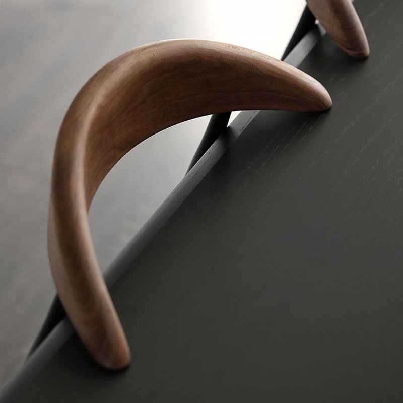 Industrial Design Armless Open Back Side Chairs Faux Leather Dining Chairs Clearhalo ' kitchen&dining_furn' 'Dining Chairs' 'Dining Tables & Seating' 'dining_chair' 'furn' 'furn_dining_chair' 'Furniture' 'furniture_dining_chair' 'Kitchen & Dining Furniture' 'kitchen' 1200x1200_196cd84c-f6c1-4cc6-b88a-c9c01cc5ea2e