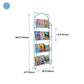 Scandinavian Wall Mounted Bookshelf Iron Vertical Bookcase for Home Clearhalo 'Bookcases' 'furn' 'furn_bookcases' 'Furniture' 'furniture_bookcases' 'Office Furniture' 1200x1200_196dcece-5ab5-4888-ba05-a475540d3d13