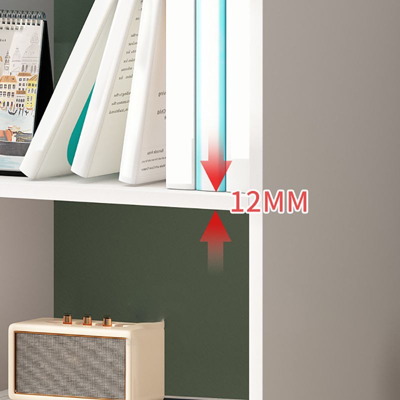 Standard Bookshelf With Doors Contemporary Bookcase for Study Room