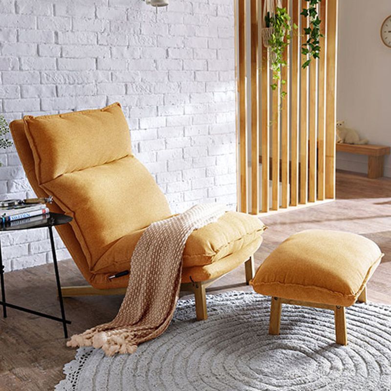 Linen Standard Recliner Solid Wood Recliner Chair for Living Room Clearhalo 'Chairs & Seating' 'furn' 'furn_recliners' 'Furniture' 'Living Room Furniture' 'Recliners' 1200x1200_196ec25f-57ed-4b93-a3dd-5ffa91261ce0