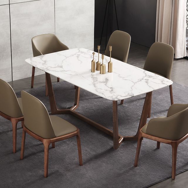 Minimalist Style Arm Dining Chairs Leather Solid Back Upholstered Chairs (Set of 2) Clearhalo ' kitchen&dining_furn' 'Dining Chairs' 'Dining Tables & Seating' 'dining_chair' 'furn' 'furn_dining_chair' 'Furniture' 'furniture_dining_chair' 'Kitchen & Dining Furniture' 'kitchen' 1200x1200_196fa254-352a-43a8-8ab1-48276264fe97