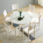 Mesa de comedor de cocina contemporánea, mesa de comedor extensible de 4 patas