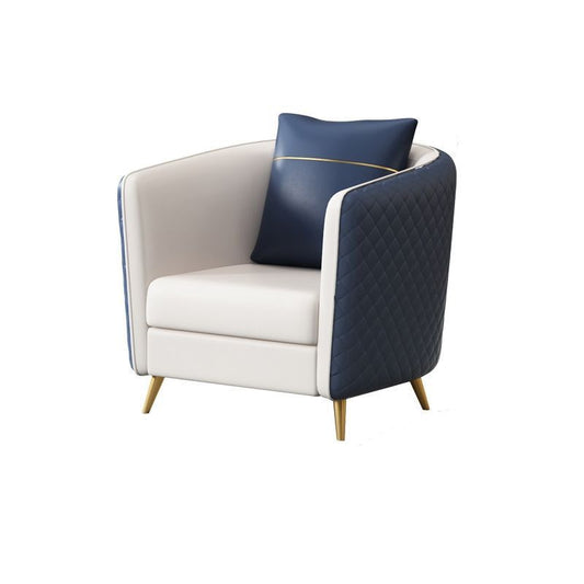 33.46 "breites künstliches Ledersofa zeitgenössischer Standardtuxedo -Armsofa