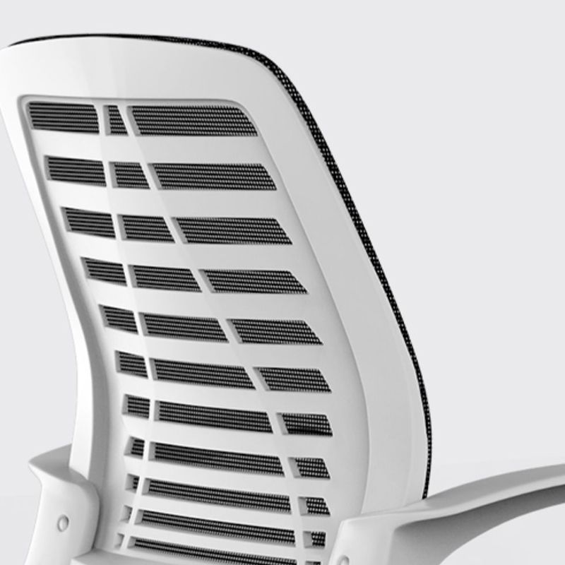 Silla de oficina de armas fija moderna silla de oficina de diapositivas ajustables negras