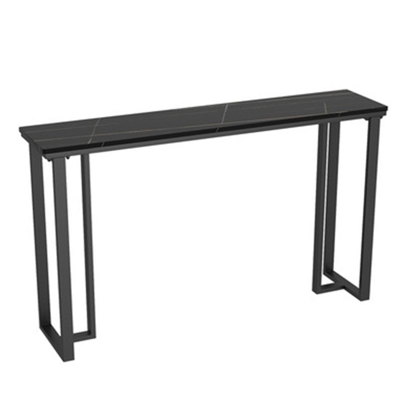 Industrial Bar Height Table Stone Top Bistro Table for Patio Use Clearhalo 'Bar Furniture' 'Bar Tables' 'bar_tables' 'furn' 'furn_bar_tables' 'Furniture' 'Kitchen & Dining Furniture' 1200x1200_197293e4-18d2-4ba1-8fc7-0719103779e3