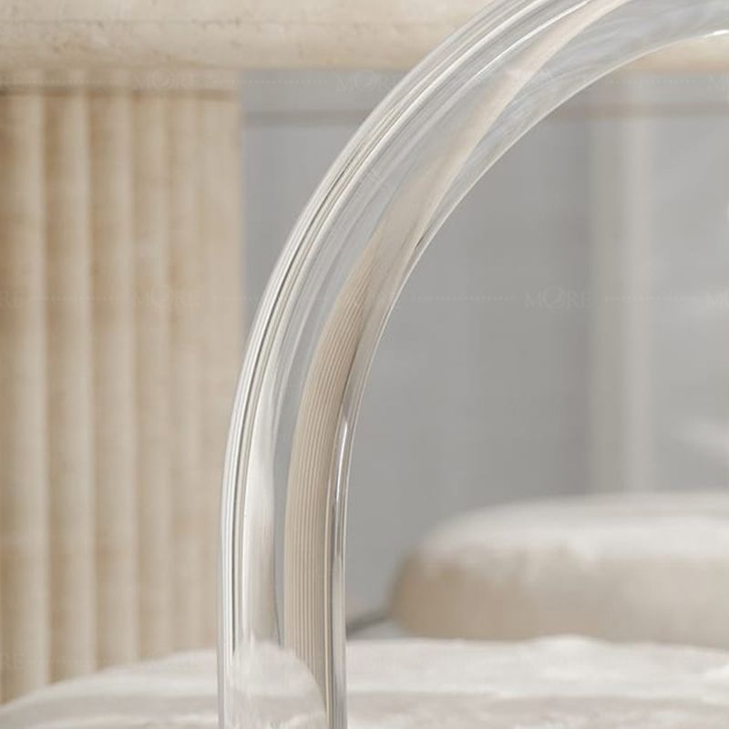 Basique à quatre jambes serrées car dos de couleur de couleur de couleur solide ensemble pour le salon