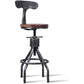 Industrial Metal Counter Height Stools Adjustable Bar Stool for Indoor Clearhalo 'Bar Furniture' 'Bar Stools' 'bar_stools' 'furn' 'furn_bar_stools' 'Furniture' 'Kitchen & Dining Furniture' 1200x1200_1974b4b0-c0eb-4ccb-bdf8-f6df7cc7b030