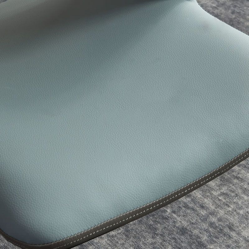 Silla lateral de cuero de falso industrial brazo abierto sillas laterales