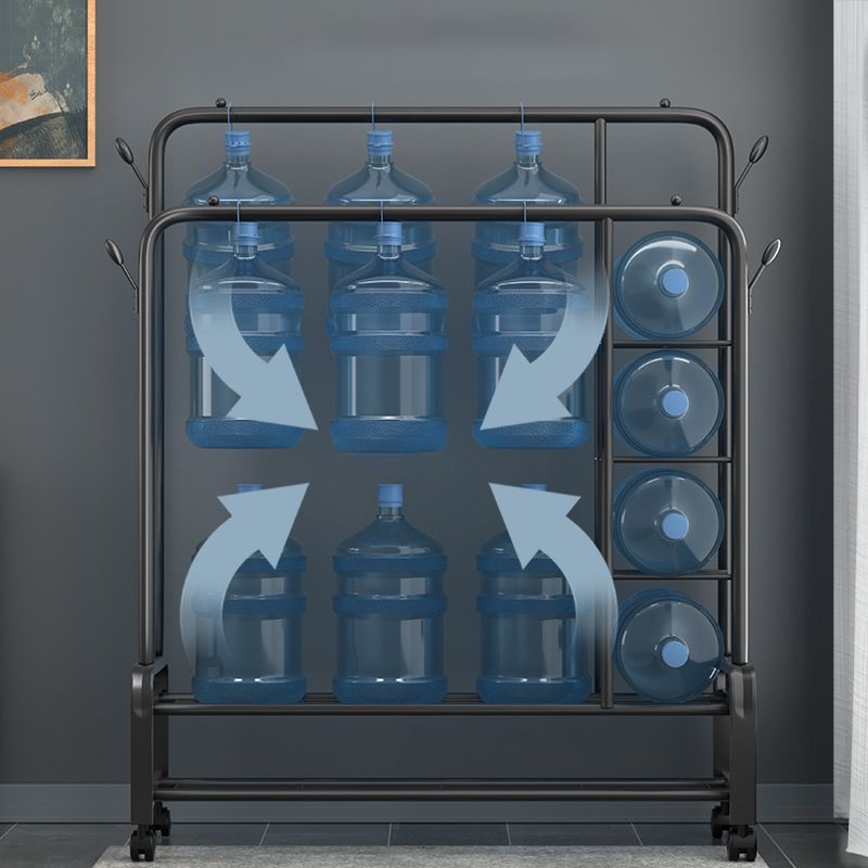 インダストリアルコートハンガーメタルストレージシェルフ玄関コートラック