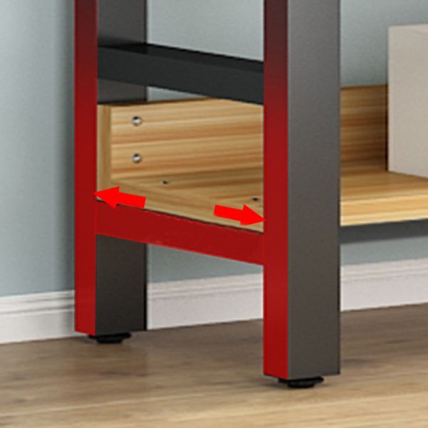 Modern Style Bookshelf Black Frame and Wood Bookcase for Office Clearhalo 'Bookcases' 'furn' 'furn_bookcases' 'Furniture' 'Office Furniture' 1200x1200_197925e4-a55a-48e1-abba-f041a126c49b