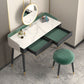 Vanity Set with 2 Storage Drawers Green Make-up Vanity, 15.74" Wide