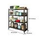 Contemporary Folding Steel Etagere Bookshelf with Caster Wheels Clearhalo 'Bookcases' 'furn' 'furn_bookcases' 'Furniture' 'furniture_bookcases' 'kitchen' 'kitchen_bookcases' 'Living Room Furniture' 'Office Furniture' 1200x1200_197bd026-7810-42f0-9751-f8c7532f324e