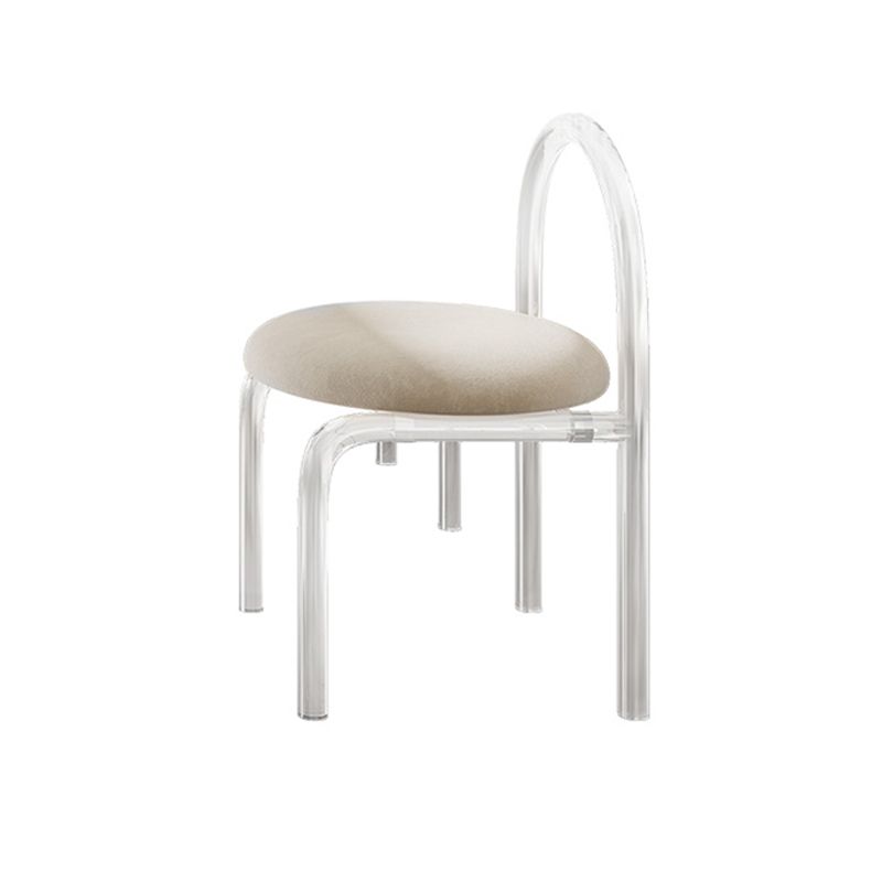Juego de comedor moderno, mesa de comedor y sillas con marco acrílico rectangular de 1/2/5 piezas