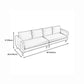 Mordern Square Arm Sofa with Tight Back Convertible Sofa for Living Room, Apartment Clearhalo 'furn' 'furn_sofas' 'Furniture' 'furniture_sofas' 'kitchen' 'kitchen_sofas' 'Living Room Furniture' 'Sofa' 'sofas' 1200x1200_197caae1-7647-44b6-94a2-4cae08849208
