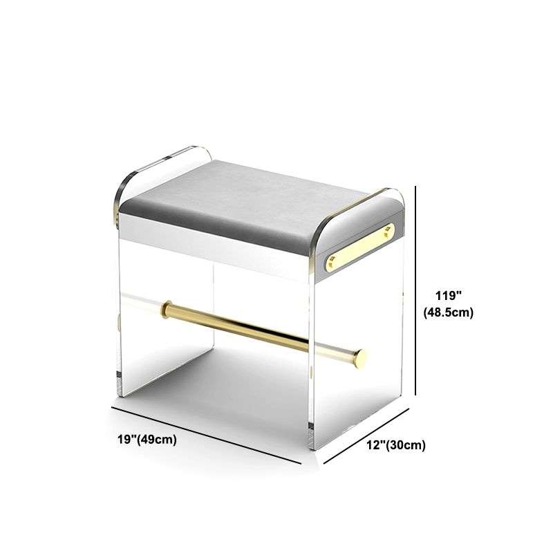 Rechte voeten make -upkruidtafel vervaardigd houten top witte acryl make -uptafel