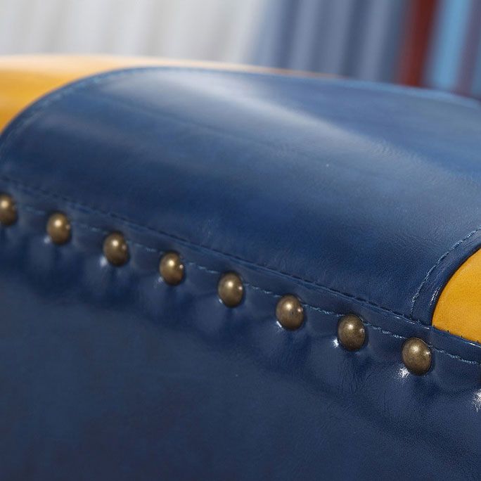 Modern Leather Standard Rectangle Nail Decoration Indoor Standard Clearhalo 'furn' 'furn_ottomans_poufs' 'Furniture' 'Living Room Furniture' 'Ottomans & Poufs' 'ottomans_poufs' 1200x1200_197e50f2-f902-4a95-a8ad-1ca289d23cd7