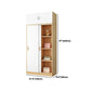 Modern Style Home Wardrobe Armoire Beech Wood and Engineered Wood Storage Wardrobe Cabinet