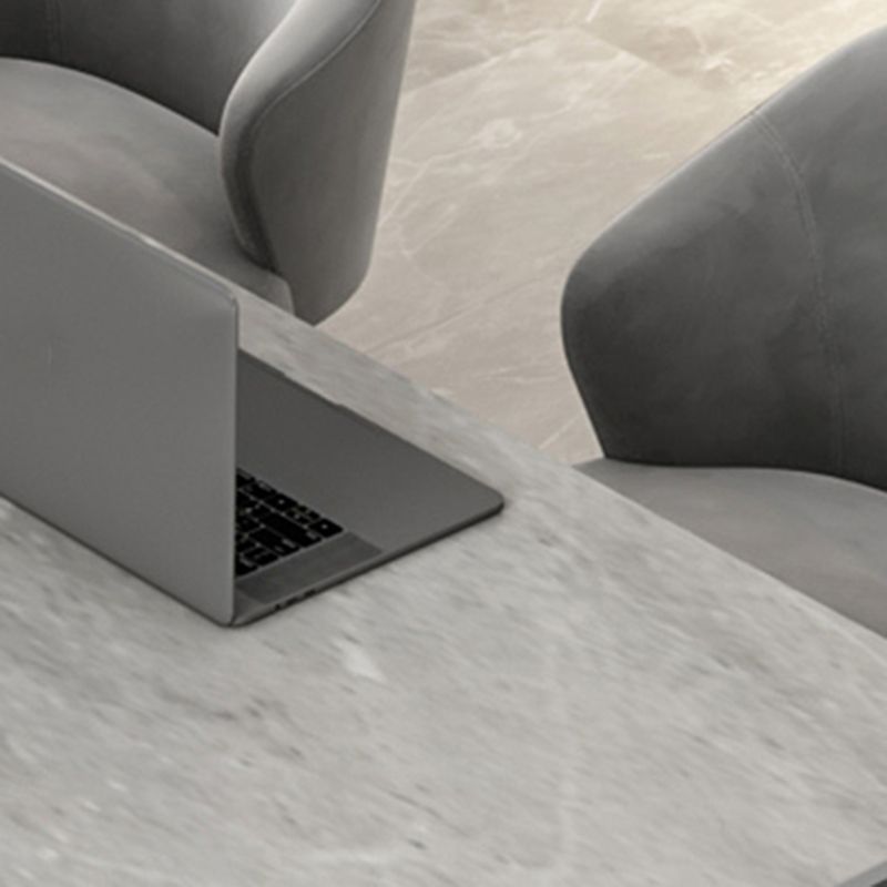 Rectangle Stone Office Desk Modern Style Grey Writing Desk for Office Clearhalo 'furn' 'furn_office_desk' 'Furniture' 'Office Desks' 'Office Furniture' 'office_desk' 1200x1200_1981fc5e-1abb-4a71-b400-ff4a0a4dce35