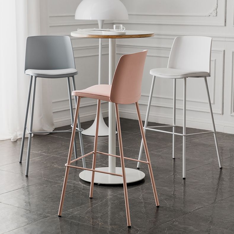 Contemporary Style Bar-stool Metal Counter Bar Stool for Home Clearhalo 'Bar Furniture' 'Bar Stools' 'bar_stools' 'Furniture' 'furniture_bar_stools' 'Kitchen & Dining Furniture' 1200x1200_19823a9b-0045-45de-ab73-ad1c7626d7e6