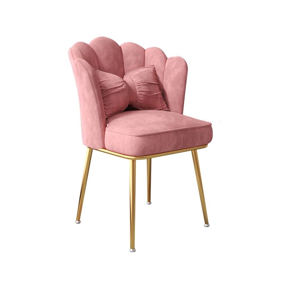 Scandinavian Style Upholstered Armless Dining Chair Solid Back Single Chair for Home Clearhalo ' kitchen&dining_furn' 'Dining Chairs' 'Dining Tables & Seating' 'dining_chair' 'furn' 'furn_dining_chair' 'Furniture' 'furniture_dining_chair' 'Kitchen & Dining Furniture' 'kitchen' 1200x1200_1983e81f-fc73-4d39-9a2c-9c0879c93e25